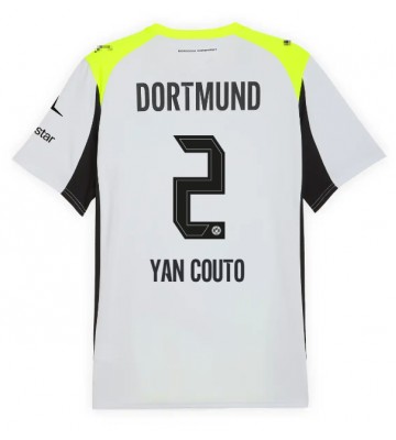 Borussia Dortmund Yan Couto #2 Replik Auswärtstrikot 2025-26 Kurzarm